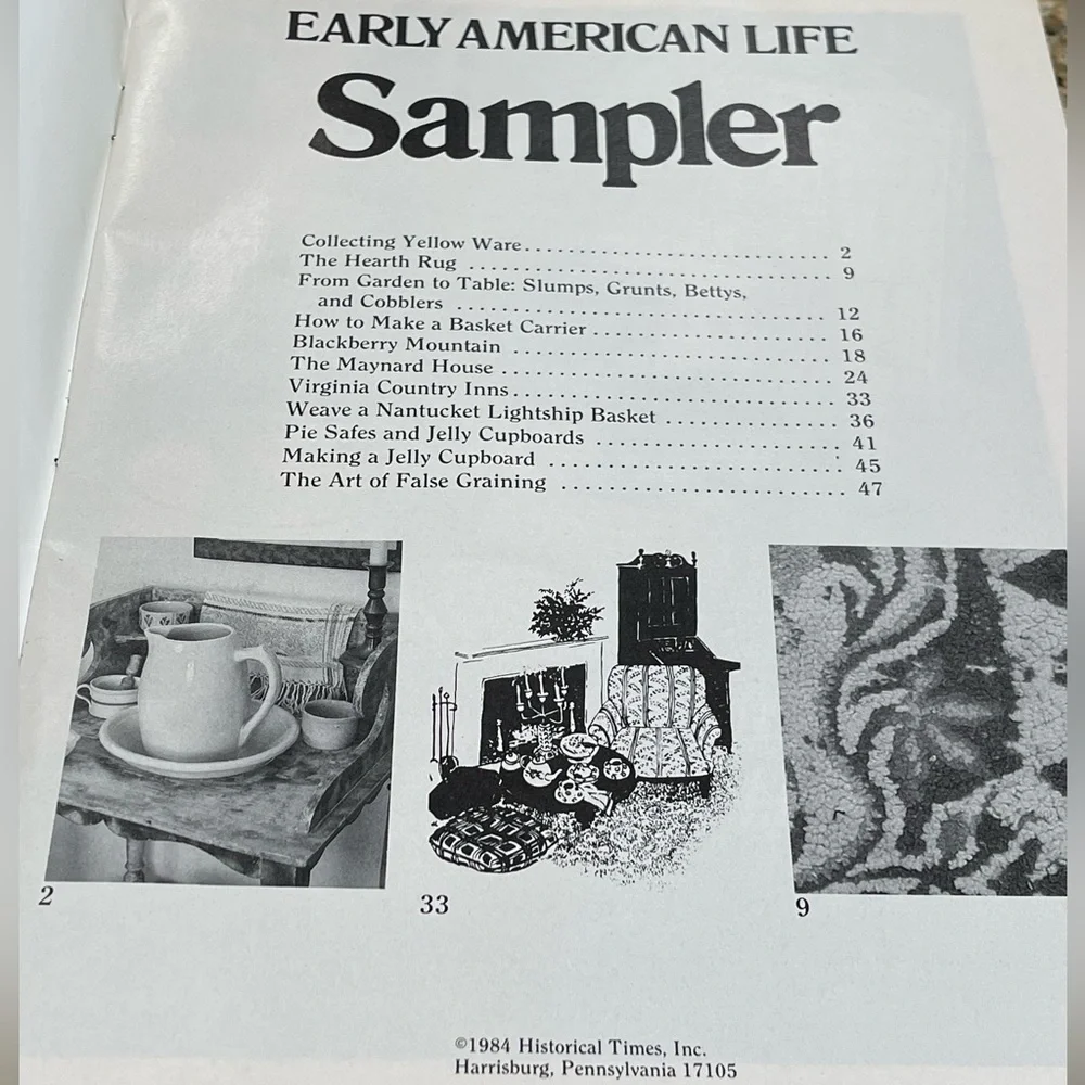 1984 Vintage Early American Life Sampler magazine - Picture 3 of 3